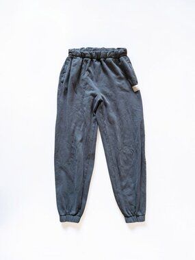 Hollister Gray Jogger Sweatpants XS Adjustable Rise Cozy Fleece Lounge